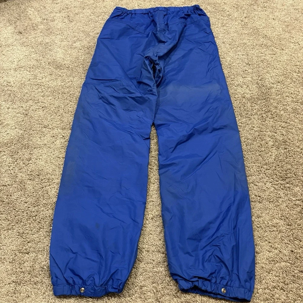 Vintage North Face Brown Label Gore-Tex Shell Pants Made In USA Blue Medium 80's